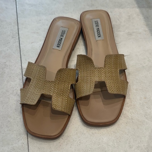 Steve Madden Shoes - Steve Madden Women's raffia Slide Sandals